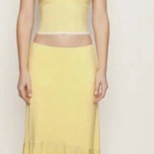 Danielle Guizio Dainty Lace Camisole and Paloma Midi Skirt SET